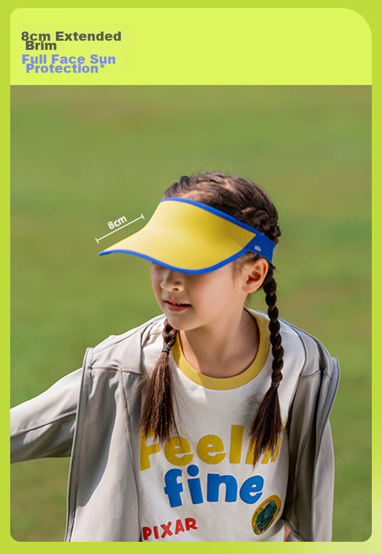 Beneunder Children's Sun Protection Hat, Sun Visor Cap for Boys And Girls, Open-Top Sports Baseball Cap DS56824, Raspberry Red 24