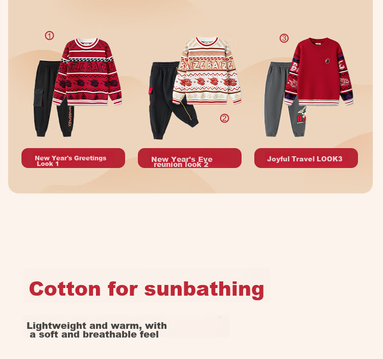 BALABALA Boys' Sweater, Children's Knitwear, Spring And Winter Clothing, Chinese-Style Knitted Top, Pure Cotton Jacquard Trendy Desig 5