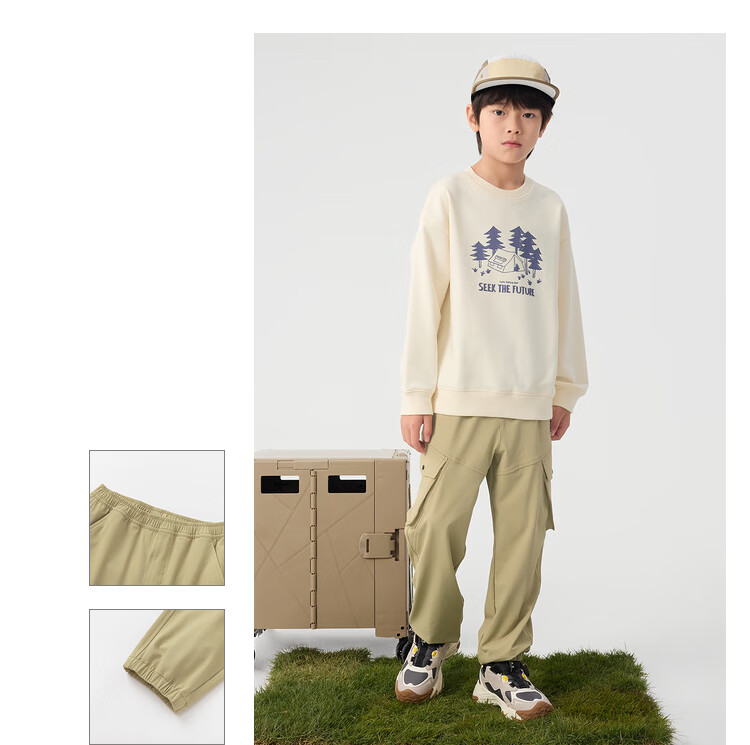 BALABALA Children's Clothing, Boys And Girls Pants, Spring 2025 Collection, Loose And Comfortable, Trendy And Fashionable Trousers, 208125108201 5