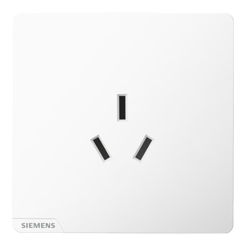 SIEMENS 16A Three-Prong Socket Panel for Air Conditioner and Water Heater, Bright Ivory White 5UB26431NC013P
