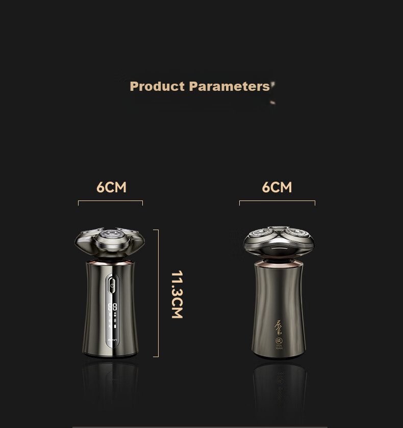 RAYI Electric Shaver, Rotating Fully Washable, Three-Blade Head Razor, Men's New Year Gift for Boyfriend Or Father, Gift Box Version RS399B 22