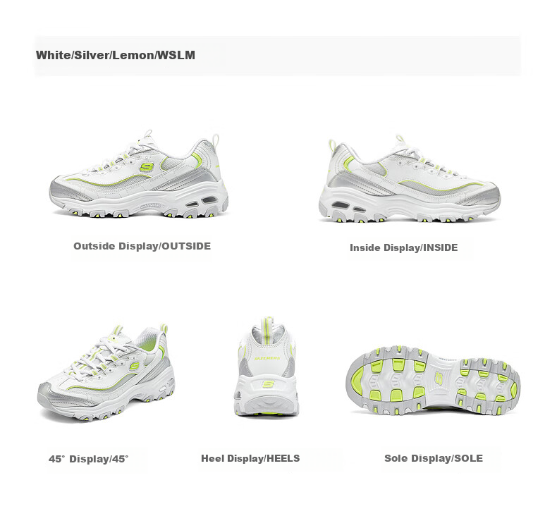 Skechers Women's Shoes, Summer Retro Thick-Soled Dad Shoes, Soft-Bottomed Shock-Absorbing Height-Increasing Panda Shoes, Casual Sneakers, 150246 2