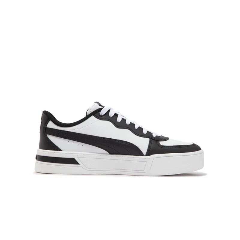 PUMA White Sneakers, Platform Tennis Shoes for Women, Sports Casual Shoes SKYE 374764, Size 38.5