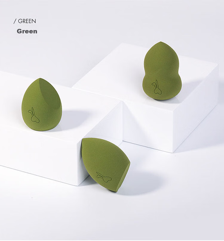 Jianyingshu Rabbit Head Beauty Blender Set of 3, Makeup Sponge Powder Puff for Dry And Wet Use, Non-Absorbing Powder 6