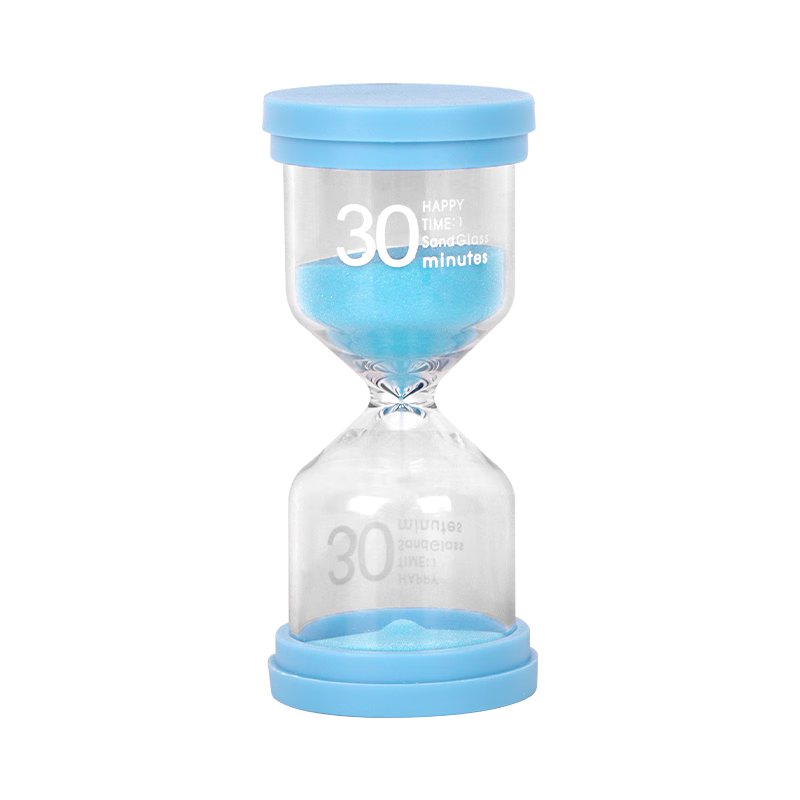 Jidukongjian Creative Macaron Sandglass Ornament, 30-Minute Timer, Graduation Season Birthday Gift, Study Prize, Student Stationery