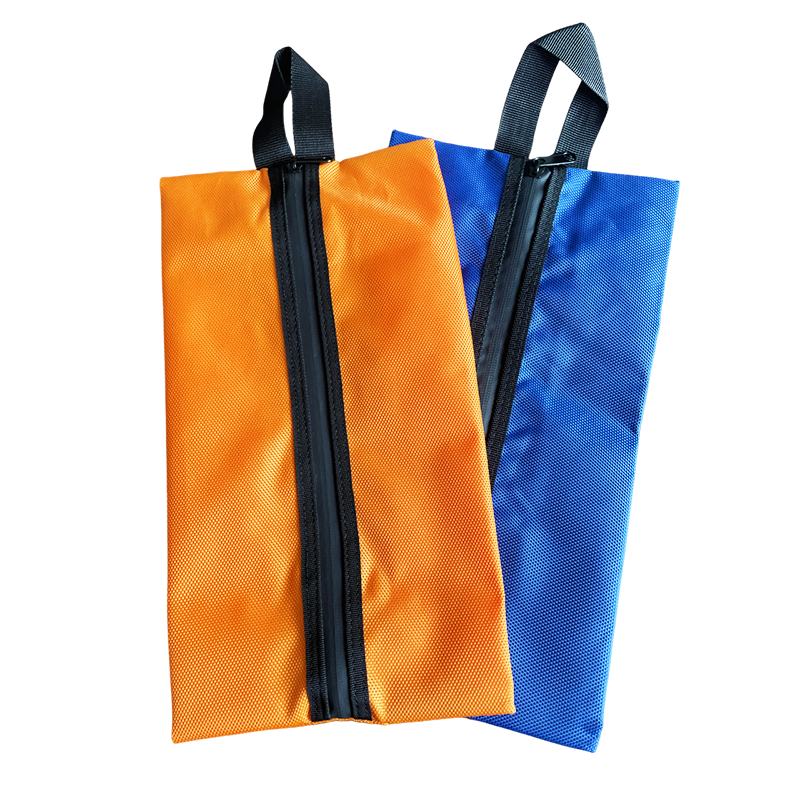 Pangdaidai Portable Shoe And Sock Storage Bag, Toiletry Bag, Travel Oxford Cloth Zipper Large Capacity 35*19cm*2 Pieces