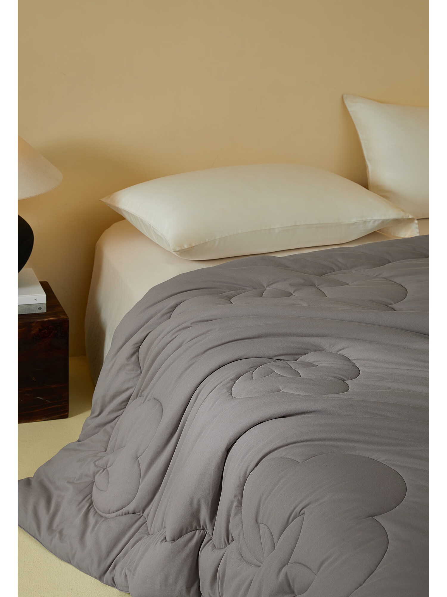 MIDO HOUSE Mingdu Spring and Autumn Pure Cotton Quilt Core Cotton Quilt Xinjiang Cotton 100% Cotton Double Quilt Light Warm Gray 220X240 6