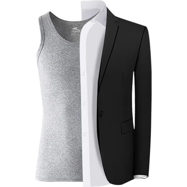 LangSha Pure Cotton Tank Top for Men, Summer Lightweight Sleeveless Casual Sports Sweat-Wicking Breathable Undershirt for Me