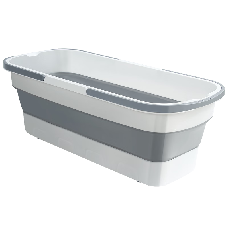 Baijiahaoshi Foldable Mop Bucket, 25L Flat Rectangular Bucket for Floor Mopping, Household Thickened Large Mop Bucket