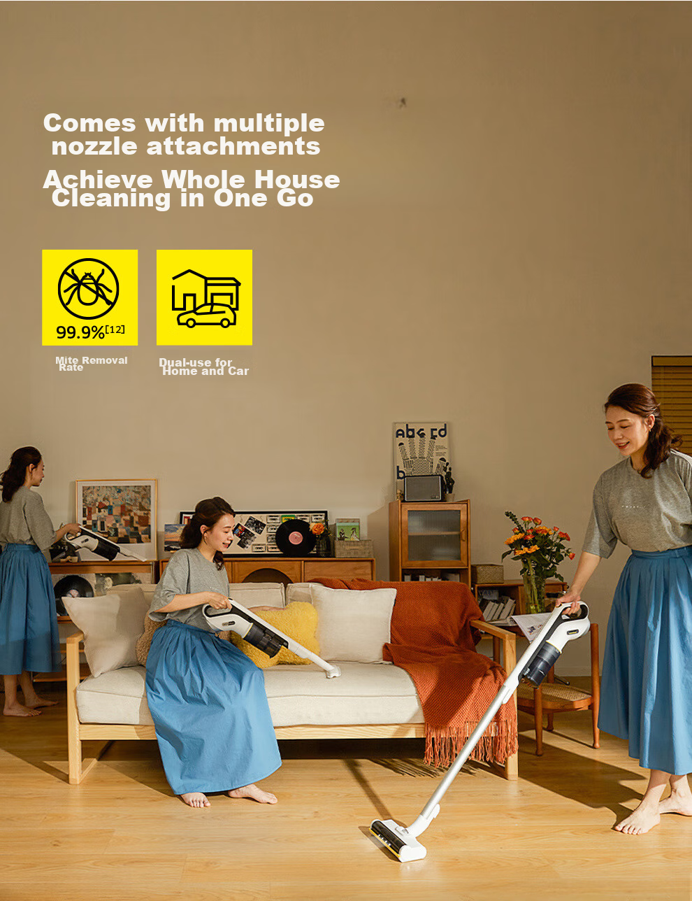 KARCHER Germany Kärcher Wireless Handheld Vacuum Cleaner High Suction Power Portable Car Vacuum VCH2 15