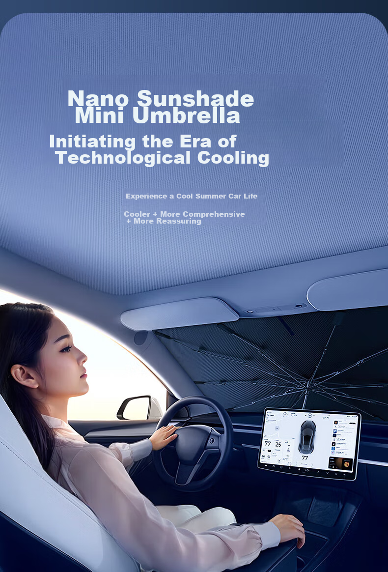 Zhunhang Car Sunshade, Heat Insulation Umbrella, Windshield Cover, Sunshade for Car Interior, Sun Protection Device 1