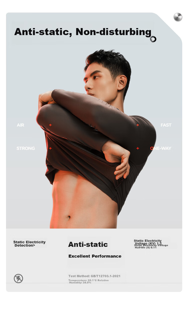 HLA [Chen Zheyuan's Choice] Thermal Underwear for Men, 230g Double-Sided Fleece, Antibacterial Heating Patch, Autumn Top And Bottom Set 19