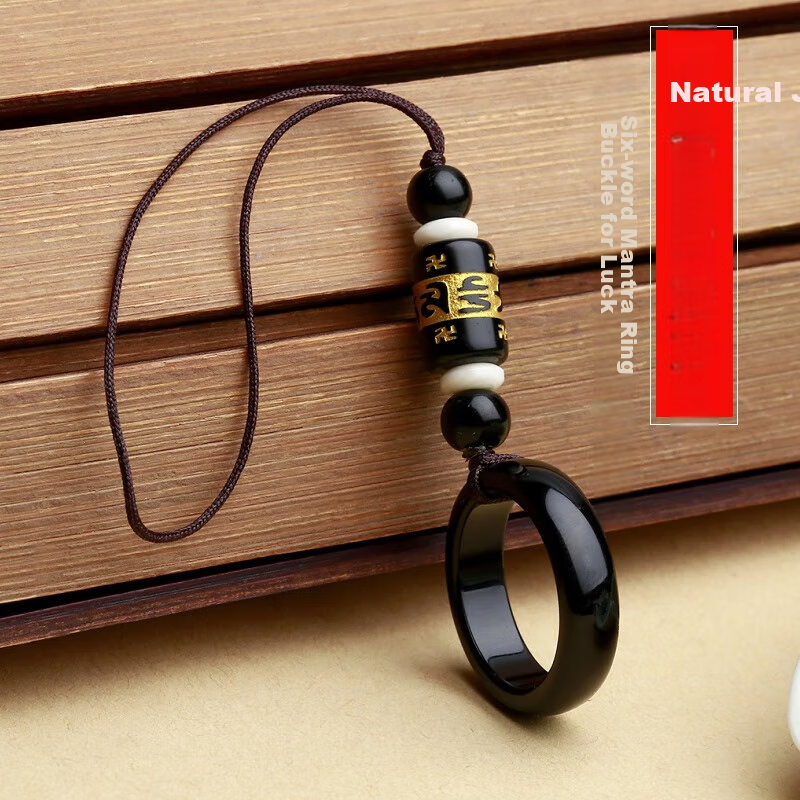 Shihan Mobile Phone Accessory Ring Strap, Creative Pendant, Simple Car Keychain, Vintage-Style Phone Lanyard, Short USB Drive Pendant, Women's And Men's Braided Ring Clasp Keychain, Anti-Loss Hanging Ornament 2