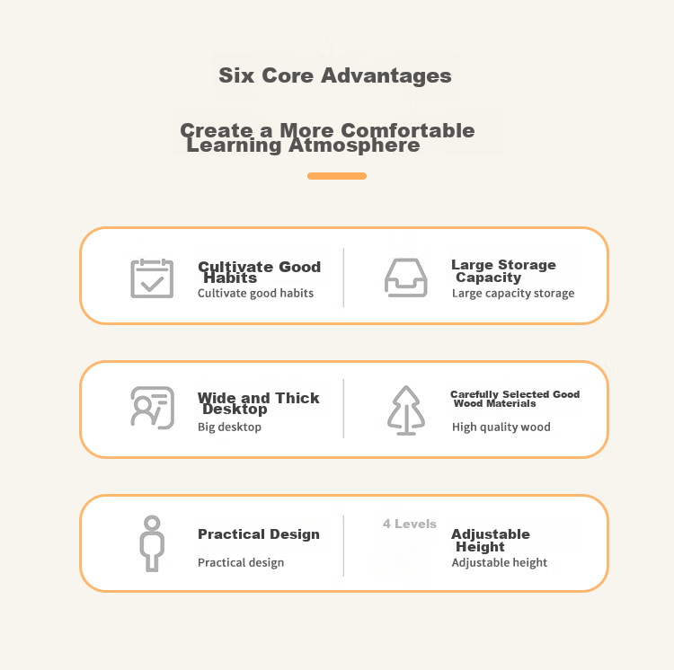 Huazhou Desk, Home Modern Minimalist Computer Desk, Bedroom Study Table with Bookshelf, Office Desk, 0.9 Meter, Walnut Color, Single Desk 2