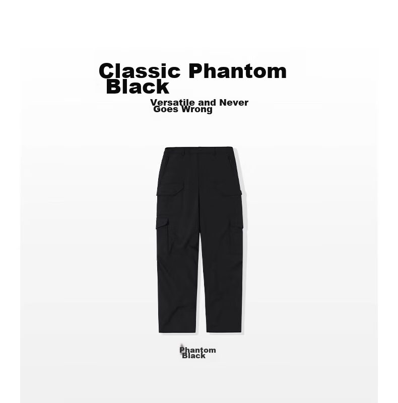 CAMEL [Wang Junkai Style] Men's Wide Straight Leg Fleece-Lined Outdoor Functional Cargo Casual Pants 8803 14