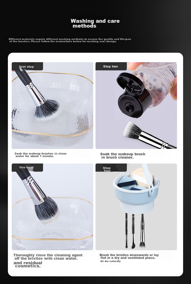 ENERGY Makeup Brush Eyeliner Knife Blade Brush, 1 Piece Master Series M136, Soft Skin-Friendly Cangzhou Makeup Brush, Soft Bristle Tool 11
