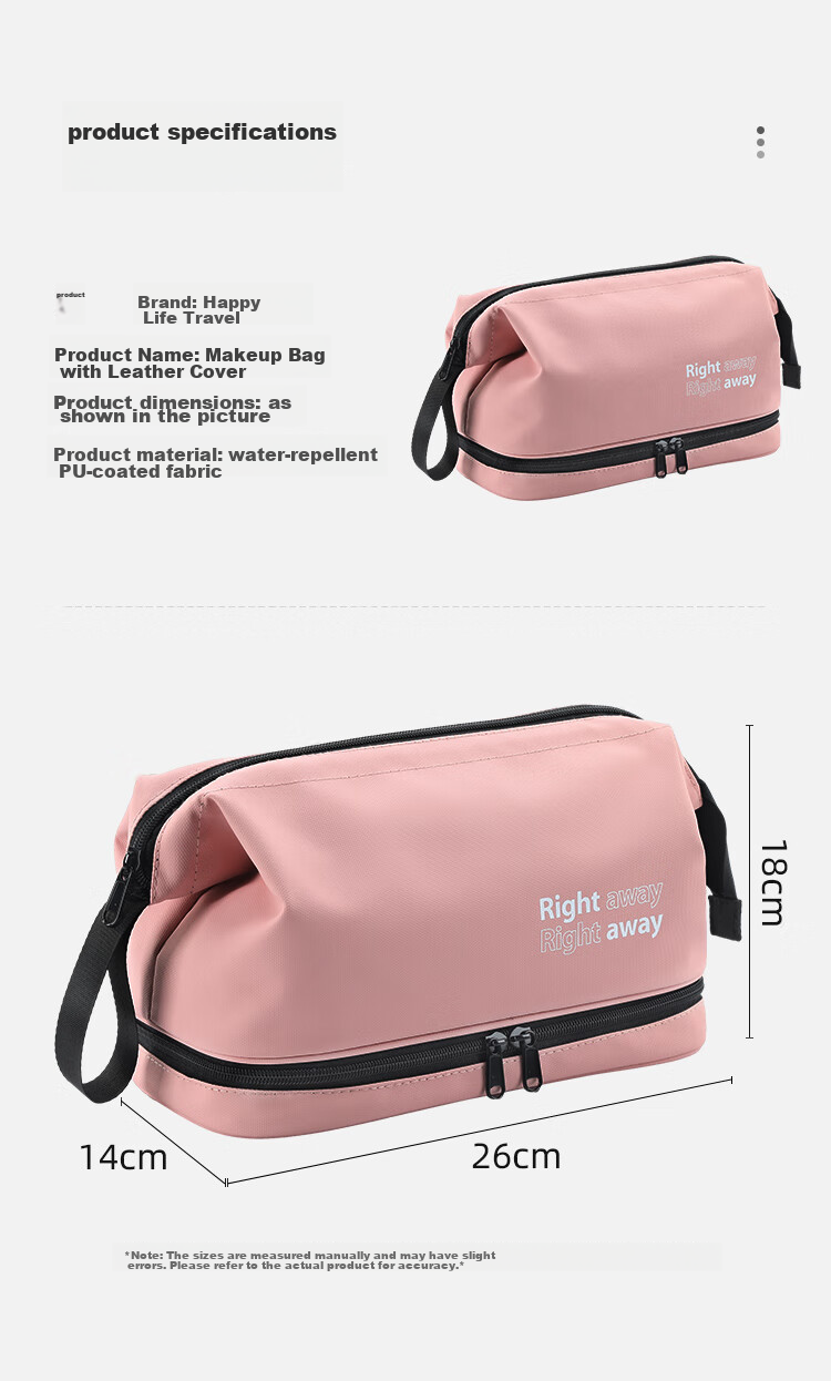 Lehuolvxing Portable Cosmetic Bag for Women, 2026 New Stylish Design, Large Capacity Toiletry And Skincare Organizer, High-End Storage Pouch 1