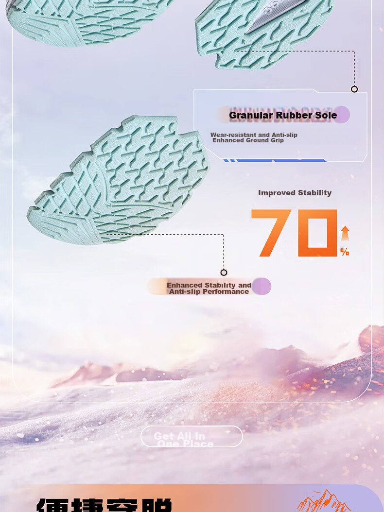 361° Children's Shoes, Kids' Cotton Shoes Size 26 Winter Boys And Girls Big Kids Fleece-Lined Warm Outdoor Wear-Resistant Sneakers, Blue Size 35 9