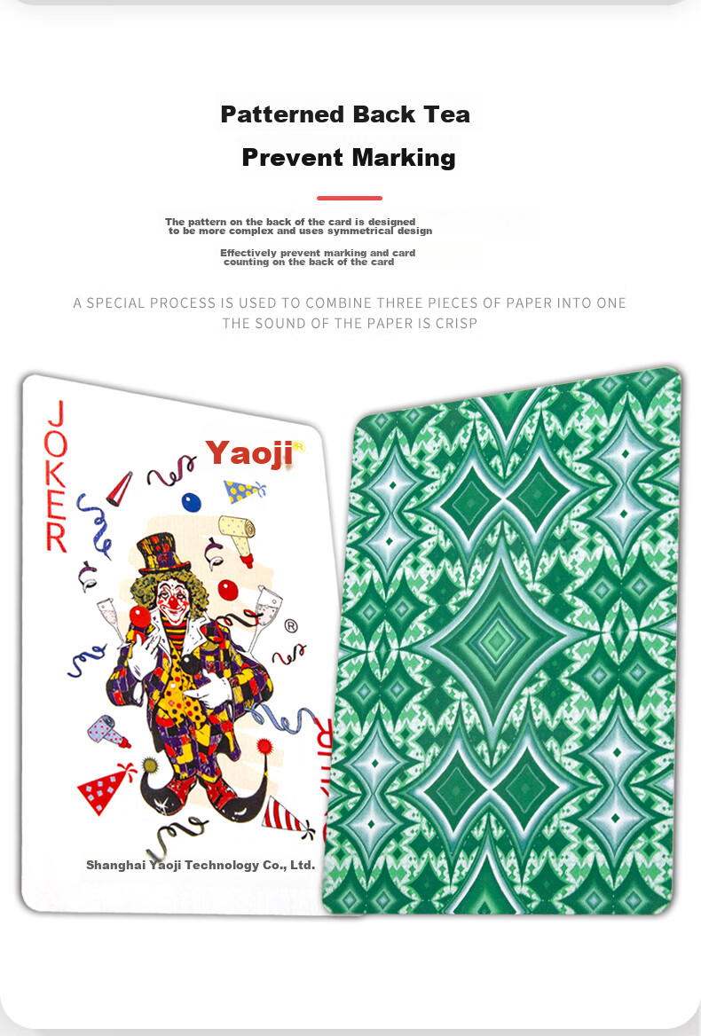 Yaoji Playing Cards for Outdoor Camping, Anti-Peeping, Doudizhu, Goujilei Games, Card Games, Poker Cards, 60 Decks, 2103 5