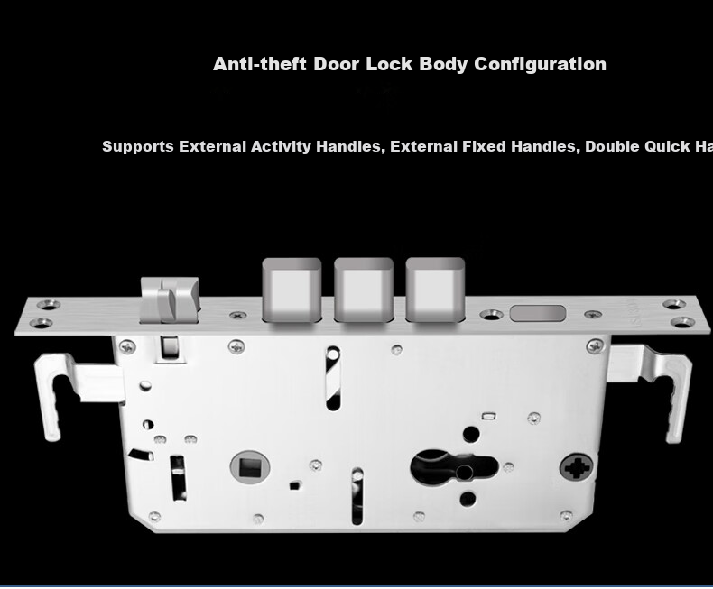 HOTUN [On-Site Installation] Anti-Theft Door Lock Set with Super C-Grade Lock Cylinder, Universal Steel Door, Entrance Door, Main Door Lock FDT2 4
