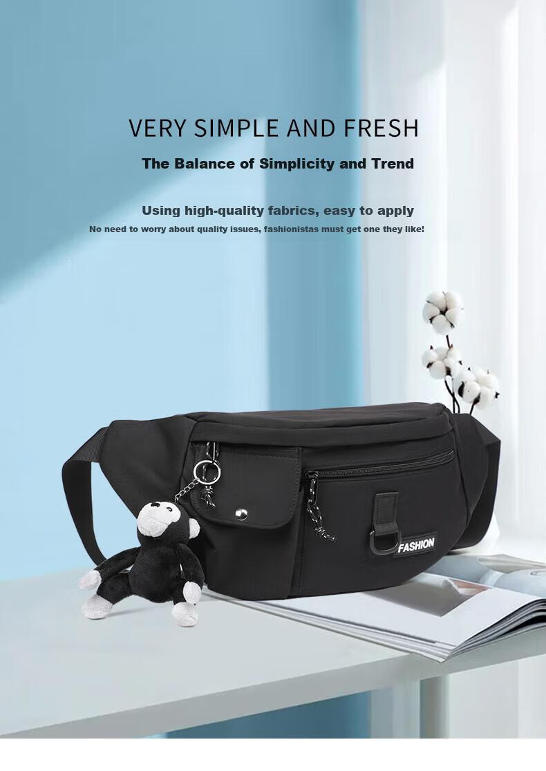 Viney Crossbody Bag for Men And Women, Cycling Japanese-Style Shoulder Bag, Large Capacity Phone Bag, Casual Waist Pack, Chest Bag, Trendy Men's Bag, Sports Nylon Canvas Women's Bag, Fashionable Travel Functional Chest Pack, Commuter Light Luxury Business Bag 1