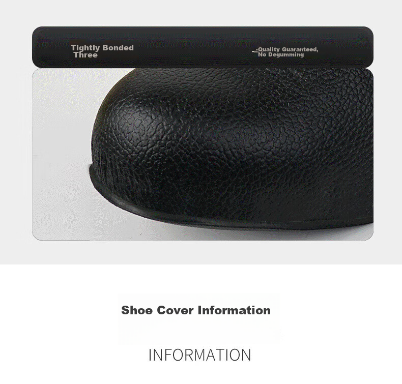 Zhugu Safety Shoe Covers, Anti-Smashing Shoe Covers for Work Boots, Visitor Inspection Anti-Smashing Shoe Covers [National Standard Black Standard Model] One Size Fits All 15