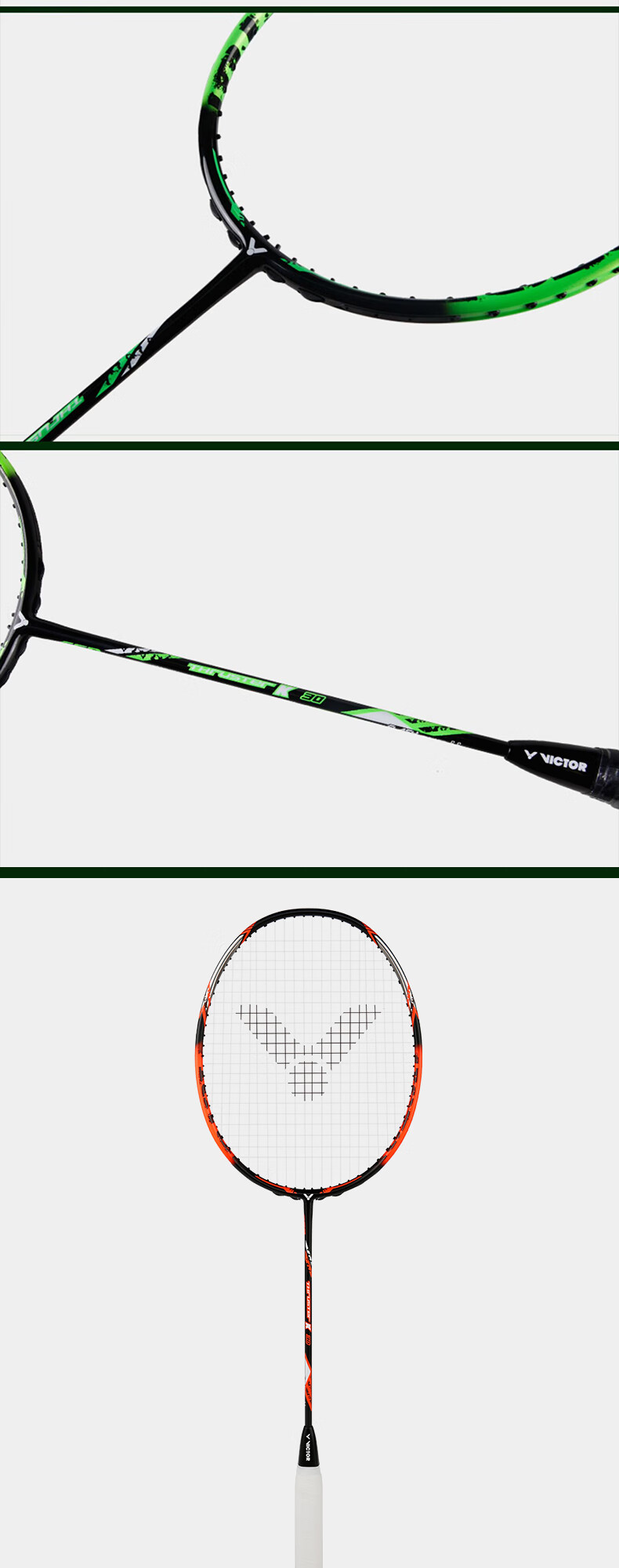 VICTOR Self-Operated Flagship Store Badminton Racket Single Racket Full Carbon Lightweight Advanced Offensive Racket for Men And Women TK-30 6