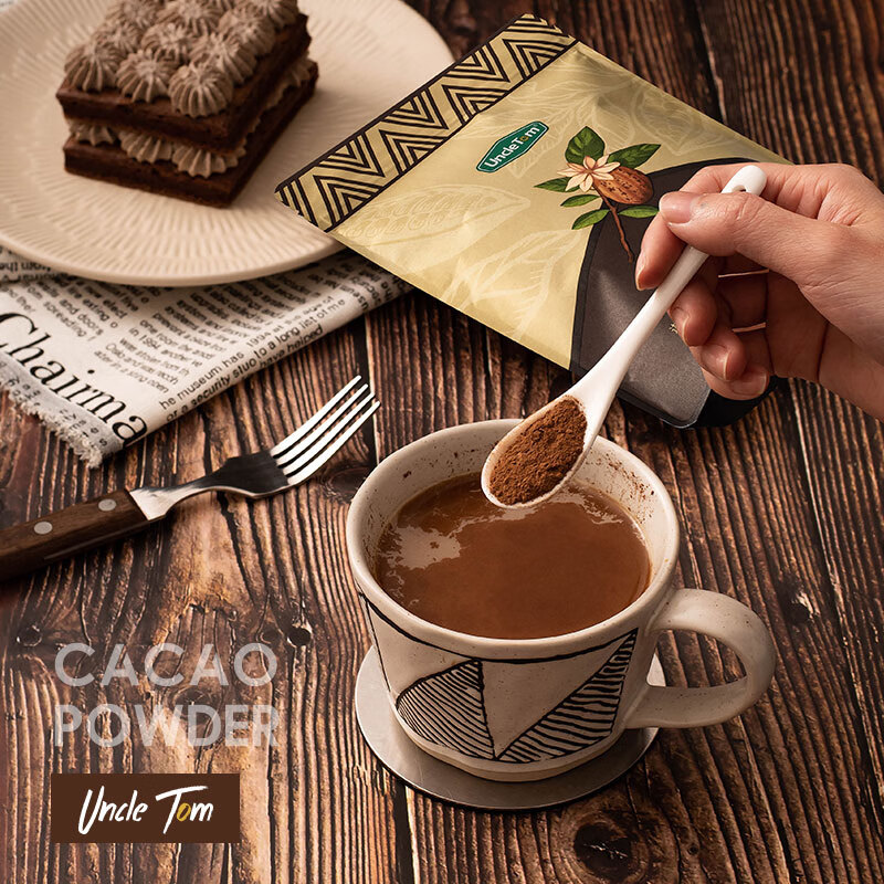 UNCLE TOM纯可可粉454g 进口原料未减化烘焙热巧克力 咖啡冲饮营养早餐代餐