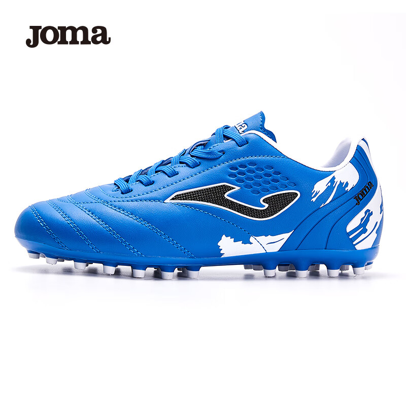 JOMA Children's Soccer Shoes for Boys And Girls, Youth Students MG Short Studs Breathable Football Training Shoes, Blue, Size 37