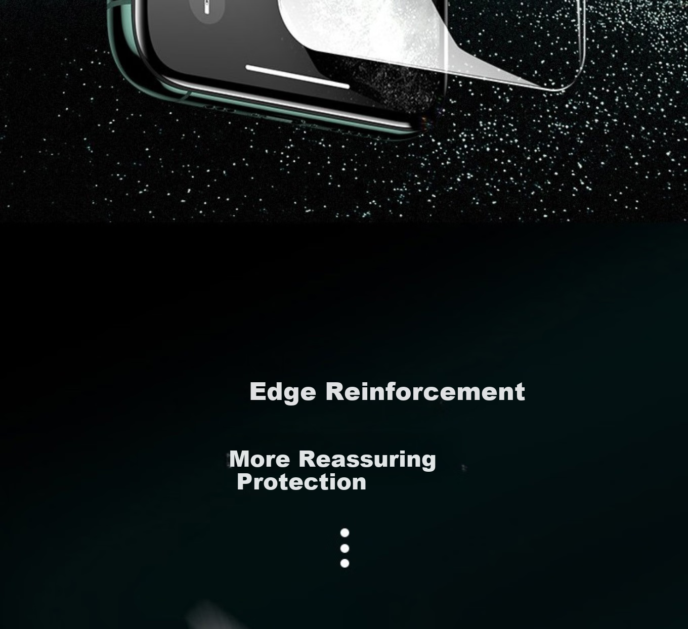 ESCASE Tempered Glass Screen Protector for IPhone 11/XR, High Definition No White Edge Non-Full Coverage Front Glass Film for IPhone 11/XR 3
