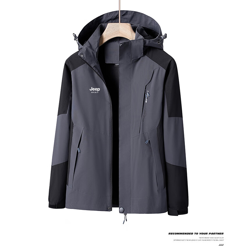 JEEP SPIRIT Men's Outdoor Windproof Jacket Spring Autumn Casual Coat 16
