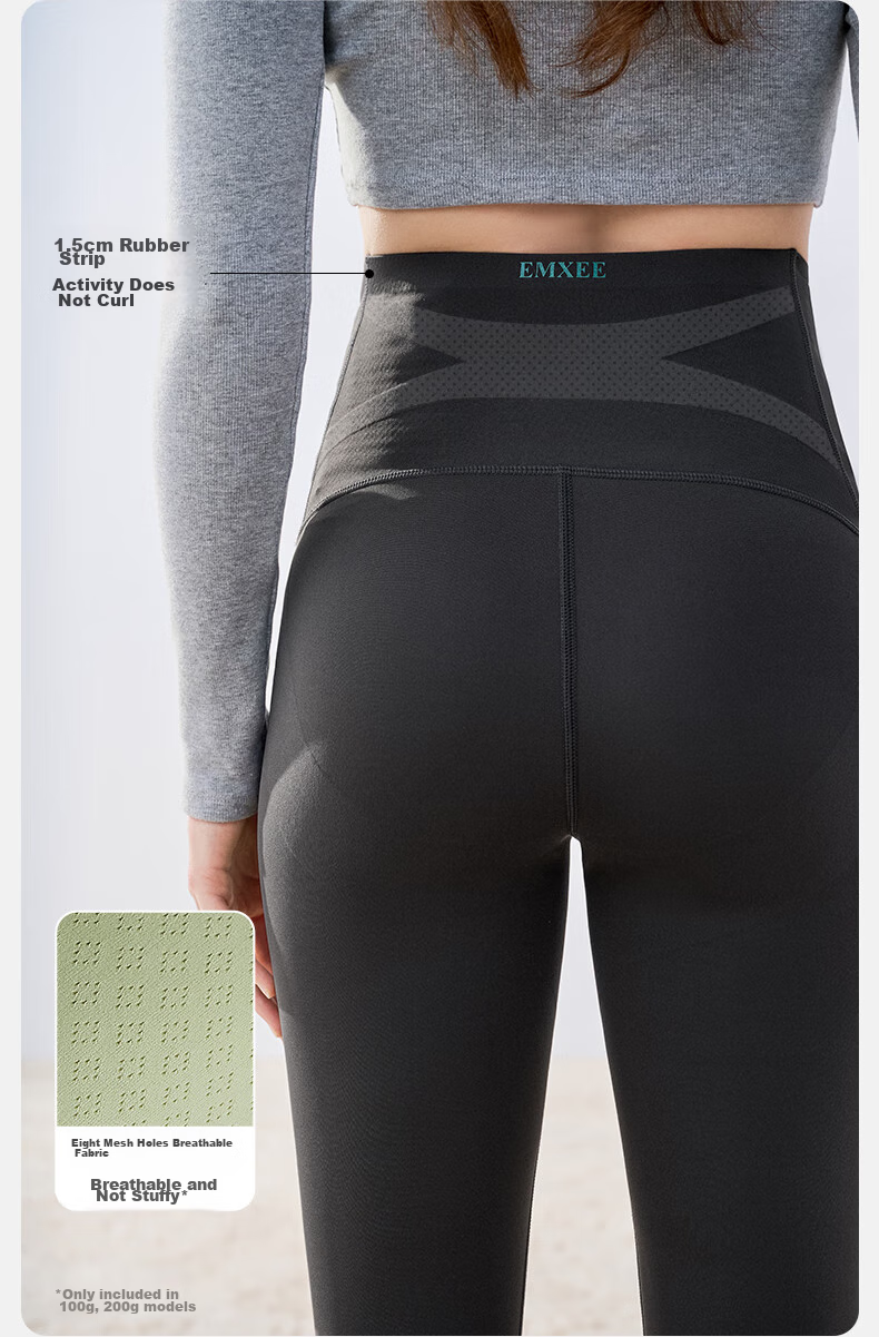 EMXEE New Camellia Oil Maternity Shark Leggings, Maternity Wear, All-Season New Style, Maternity Outdoor Yoga Pants, Slimming Black L 27