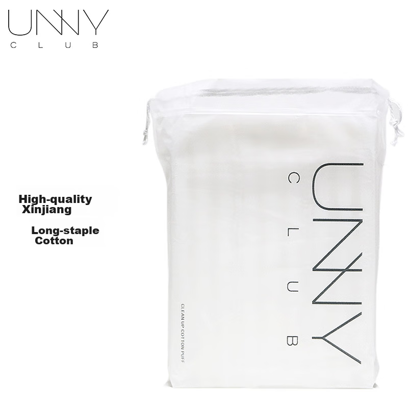 Unny Club Makeup Remover Pads, 200 Pieces, Lint-Free Thick Pads for Wet Compress, Facial Cleansing And Makeup Removal, Great Companion for Water-Based Products