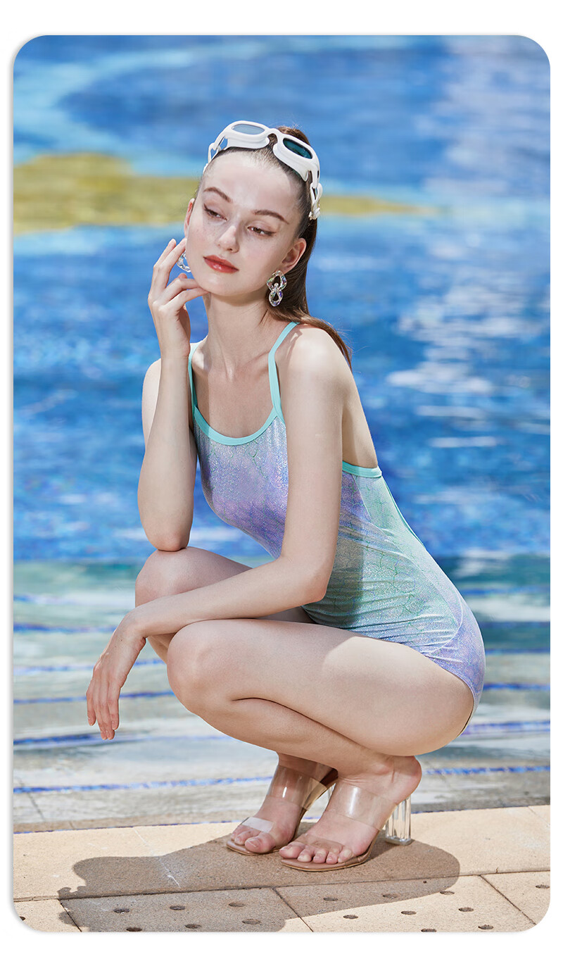PULASSI Slimming One-Piece Swimsuit for Women, Triangle Design, High-End Professional Racing Style, New 2026 Popular Model, JD Self-Operated Flagship Store 11