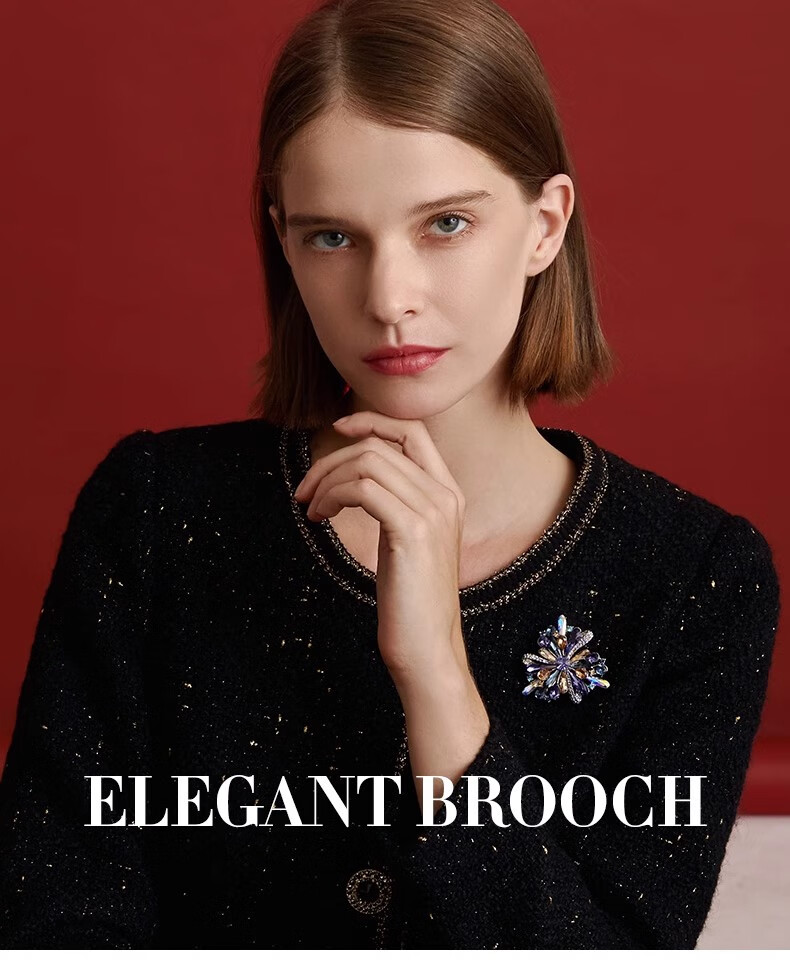 Eternelle French Original Design Brooch, High-End Elegant Autumn And Winter Accessory, Lapel Pin, Corsage, Women's Birthday Gift 1