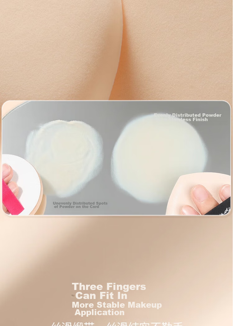 Goood GOOOD Cotton Candy Powder Puff, Ultra-Soft, No Powder Eating, Dual-Use for Dry And Wet, Air Cushion Foundation, Specialized for Setting Makeup 12