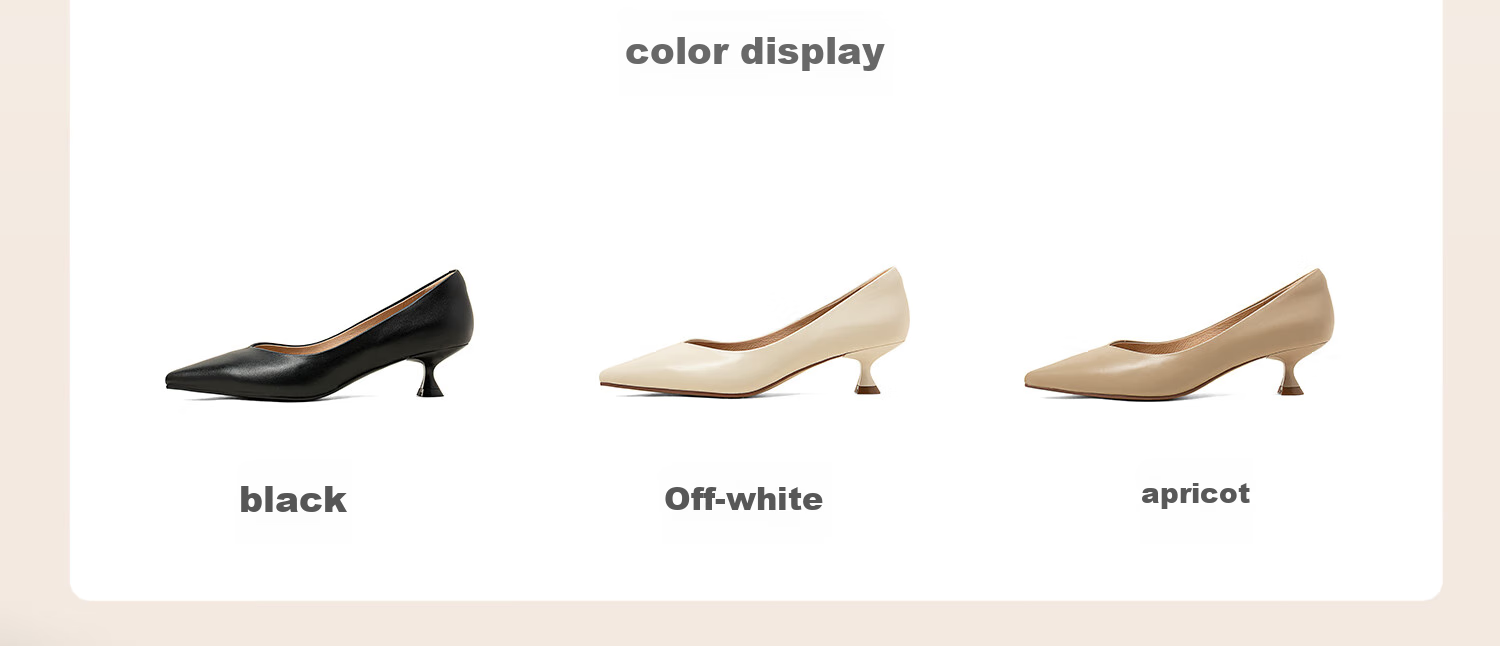 COMELY Elegant High Heels for Women, Spring And Summer New Black Commuter Ladies Genuine Leather Pumps, Versatile And Comfortable, Apricot Color, Size 39 6