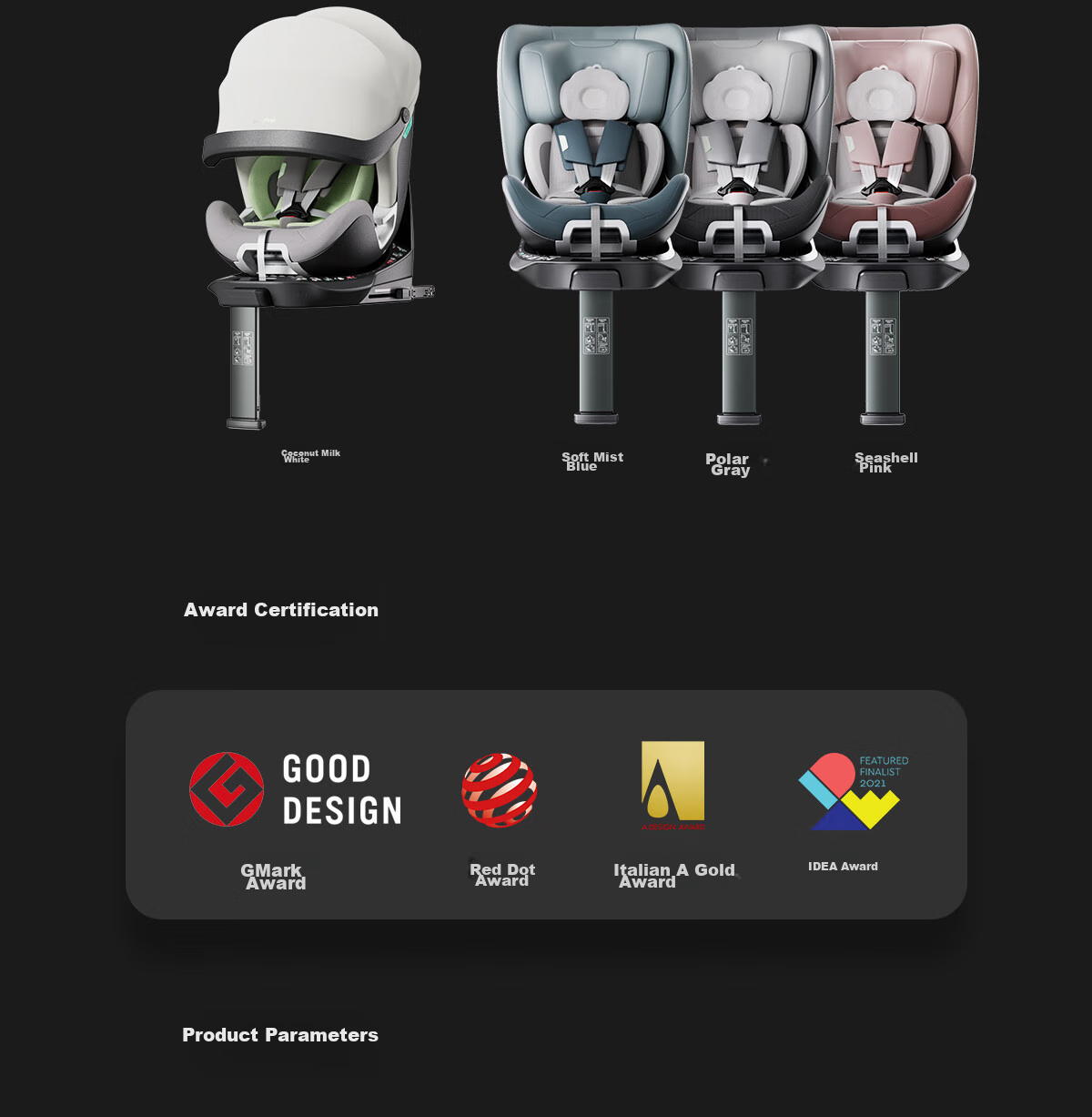 Babyfirst Lingyue Pro Infant and Child Safety Car Seat 0-7 Years i-Size Polar Gray New Regulation 27