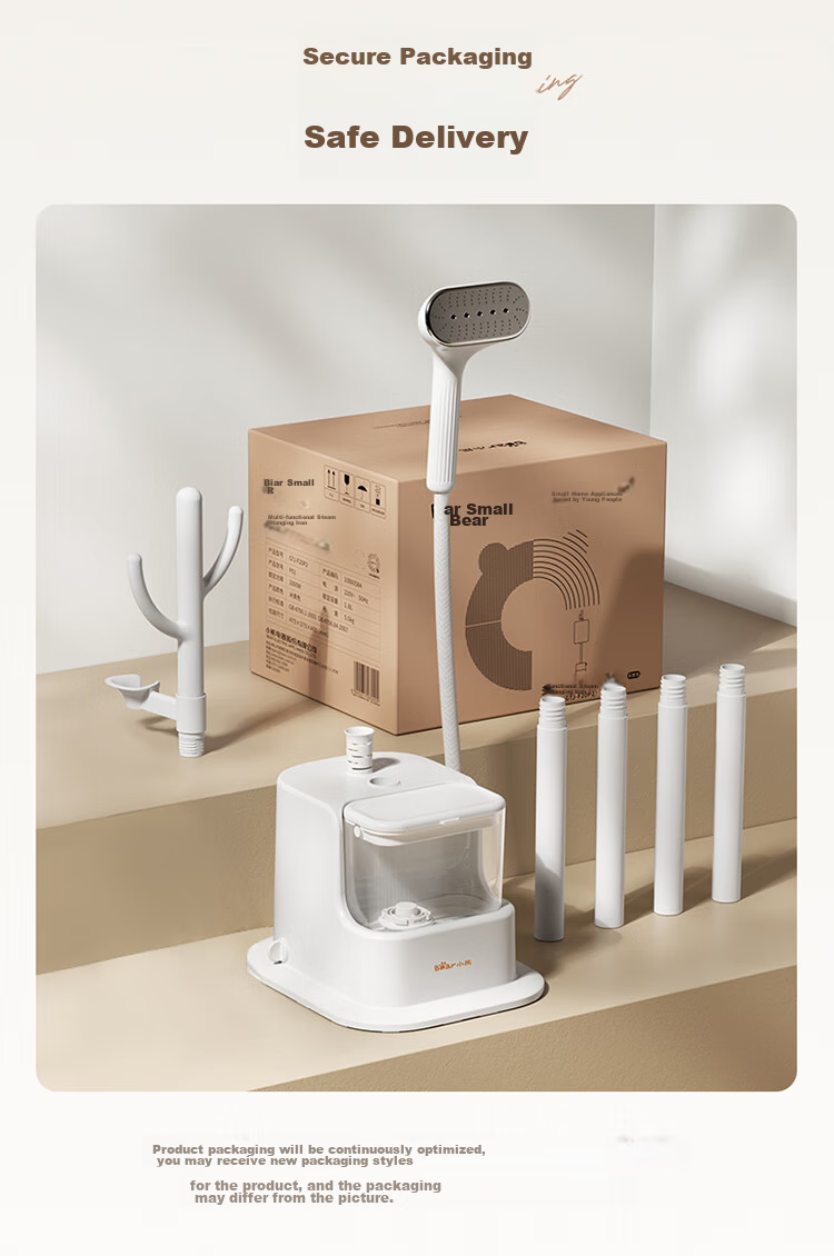 Bear Upright Garment Steamer, 40g/min High Steam Output, 1.8L Large Water Tank, Home Use Ironing Machine, Handheld Steam Iron, High Power, Group Purchase (Ironing Board Not Included), GTJ-T20F1 17