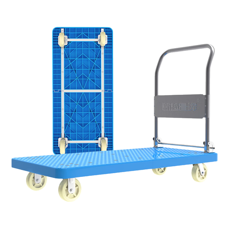 Xinyuechanghui Folding Hand Truck, Platform Cart, Extended Push Cart, Small Trolley, Cargo Cart, 70*155cm, Load Capacity about 2000 Ji
