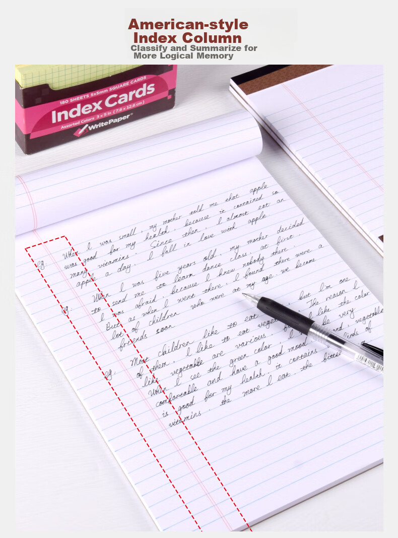 KAISA VERITAS Series Paper Notebook, American A4 Size, 50 Sheets, Thick Paper, Work Journal, Draft Book, 2-Pack 8