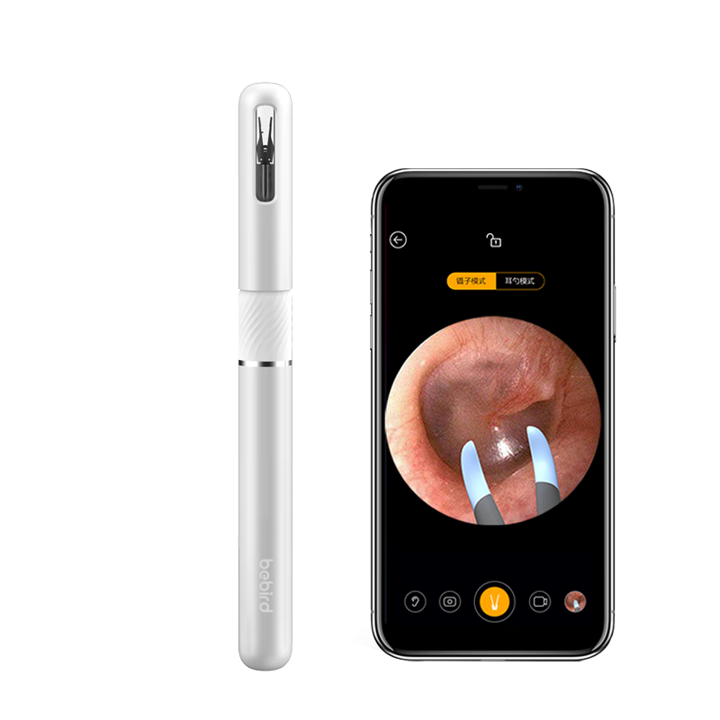 Bebird Intelligent Visual Ear Pick, Hummingbird Ear Cleaning Device, Ear Cleaning Tool, Tweezers, Ear Examination Tool, Note5, Glacier White
