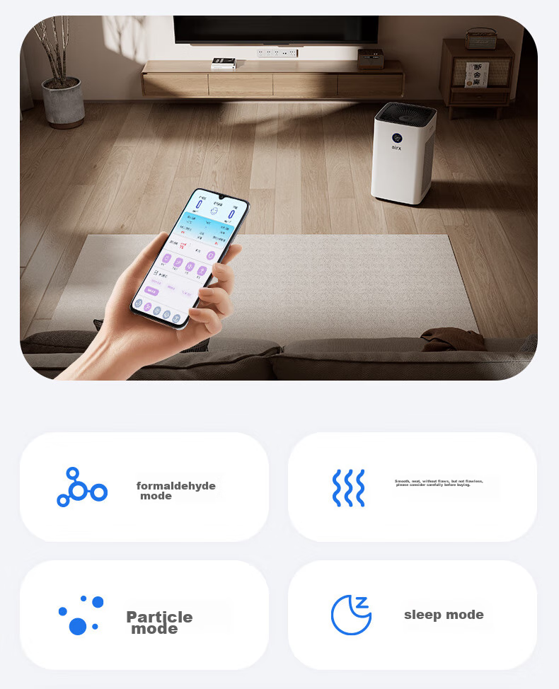 Airx Air Purifier Removes Formaldehyde And TVOC [Removes Pollen Allergens], Antibacterial Air Purifier Removes Influenza, Smog, Odors, Formaldehyde, Digital Display Purifies Multiple Pollutants A10SE 31
