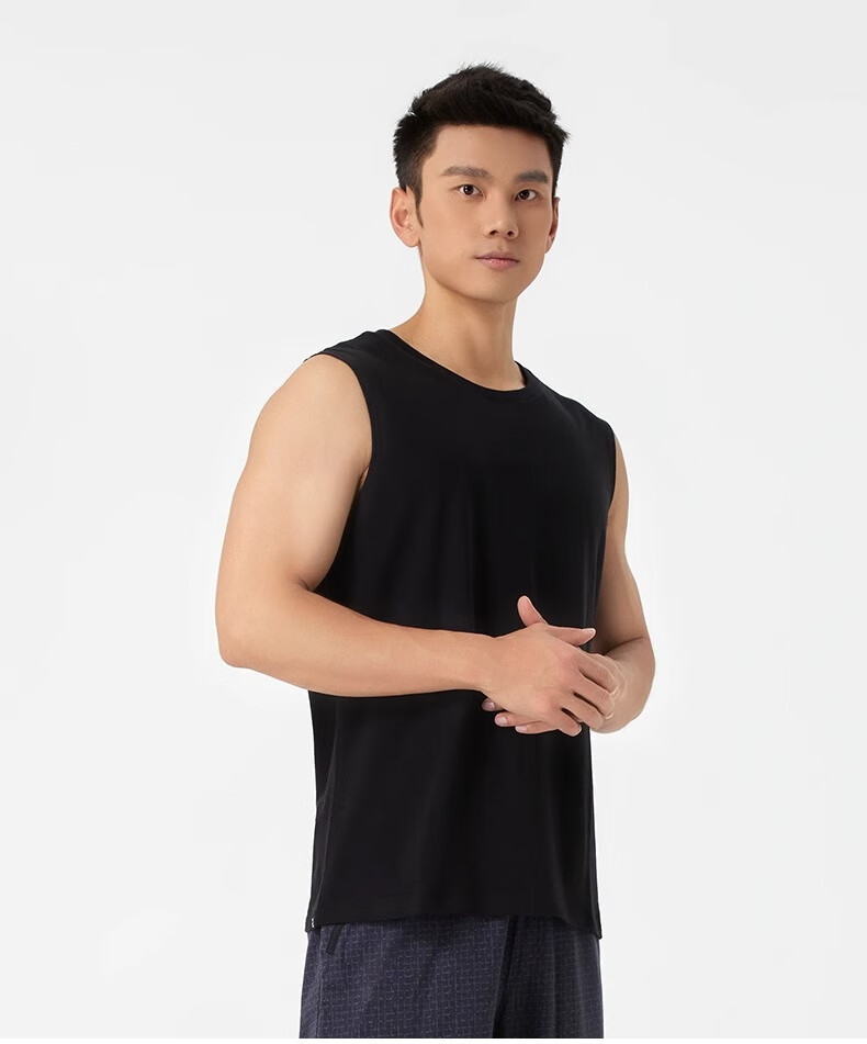DECATHLON Vest Fitness Undershirt Sleeveless Sports T-Shirt Loose Tank Top for Outer Wear Short Sleeve 5223879 1