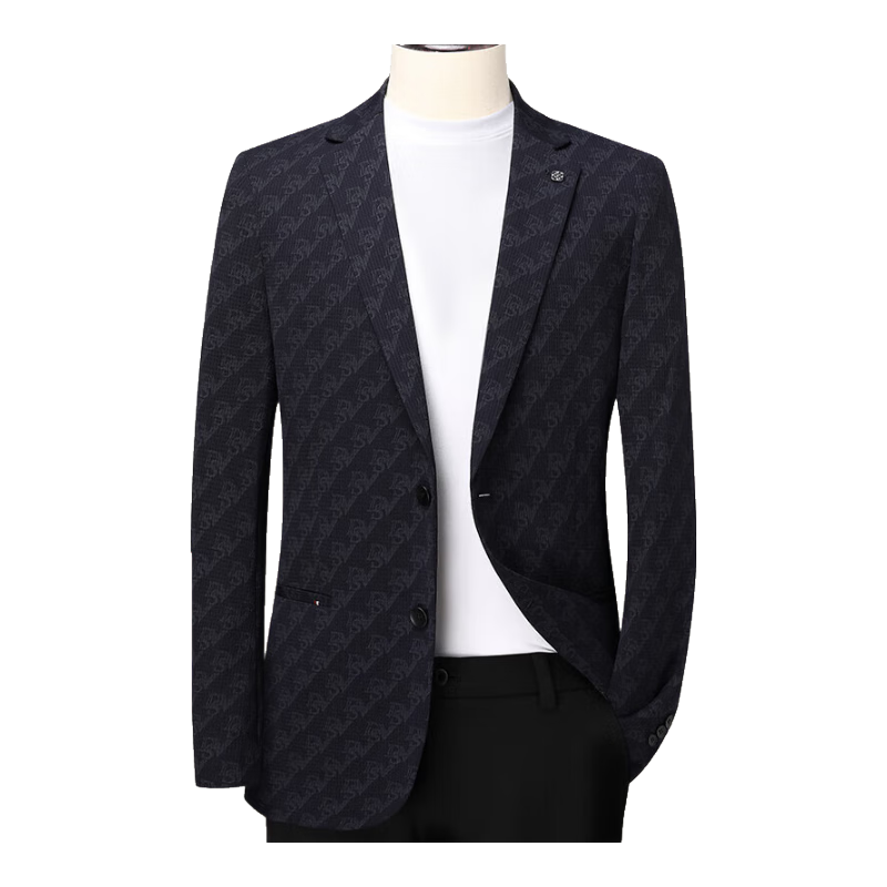 FIRS [High Elasticity, Wrinkle-Resistant] Men's Thin Suit Jacket, Business Casual Blazer for Young Professionals, Work Uniform Outerwear