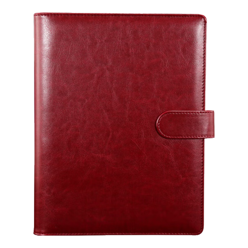 TENGXIONG Notebook A5 Detachable Ring-Bound Leather Cover B5 Loose-Leaf Notebook, Thickened Buckle Journal, Diary, Simple Office Meeting Business Record Book, Stationery Customization with Logo
