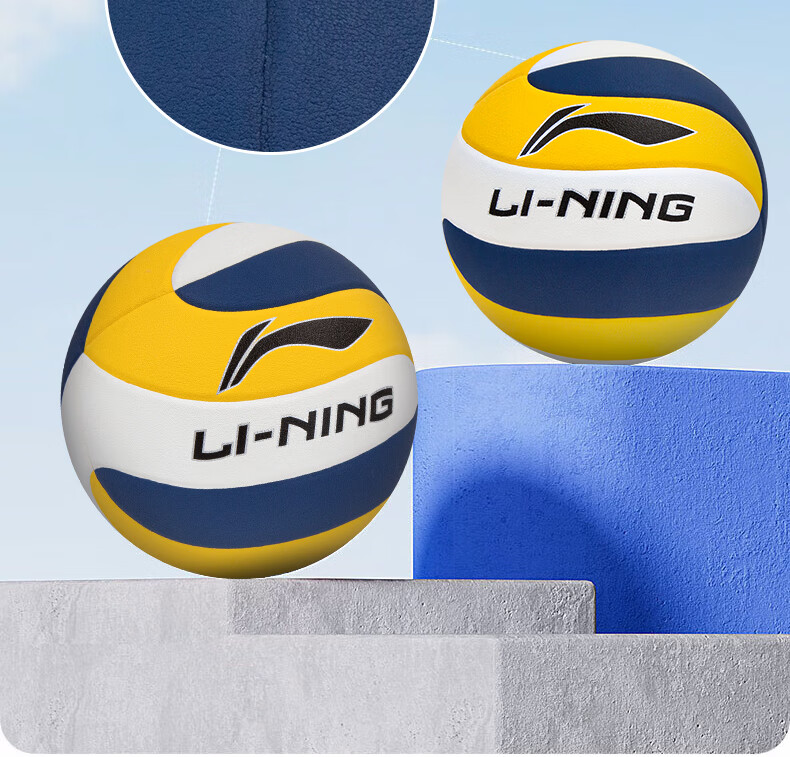 Li-Ning Volleyball Size 5 for Middle School Entrance Exam, Specialized for Teenagers And Adults, Hard Shell Soft Leather Training Standard Exam Ball for Men And Wome 9