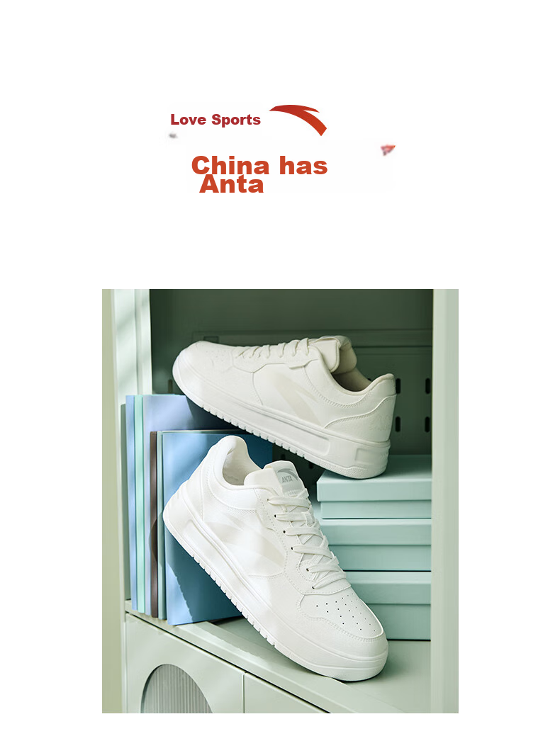 Anta Lightweight Casual White Shoes | Men's Summer White Sneakers Lightweight Versatile Student Sports Shoes 3