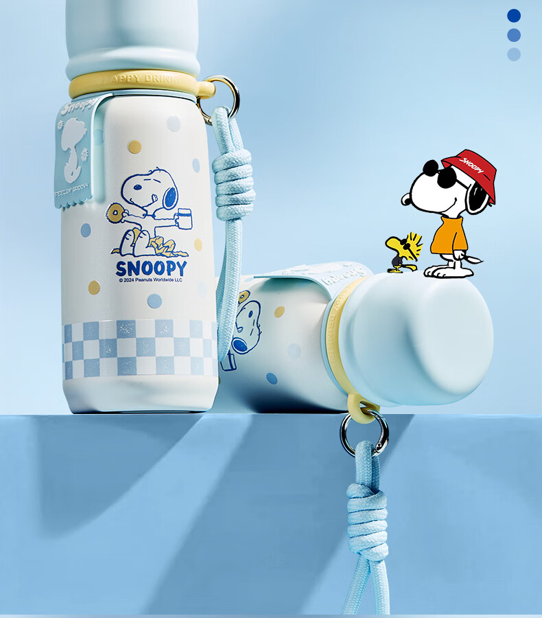 SNOOPY 316L Stainless Steel Children's Insulated Cup, Large Capacity, Straw Water Bottle for Boys And Girls, Portable Student Water Cup, Coffee Mug 4