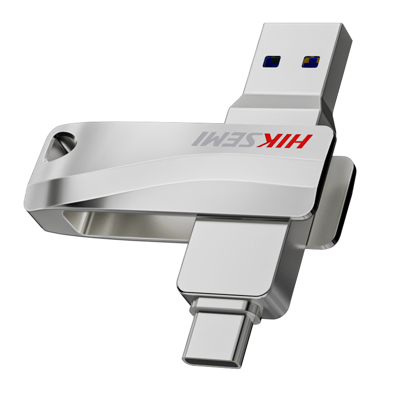 HIKVISION 64GB Dual-Interface USB3.2 Flash Drive S260, Read Speed 260MB/s, Compatible with Huawei And Apple Phones, Computers, High-Speed Dual-Purpose USB Drive